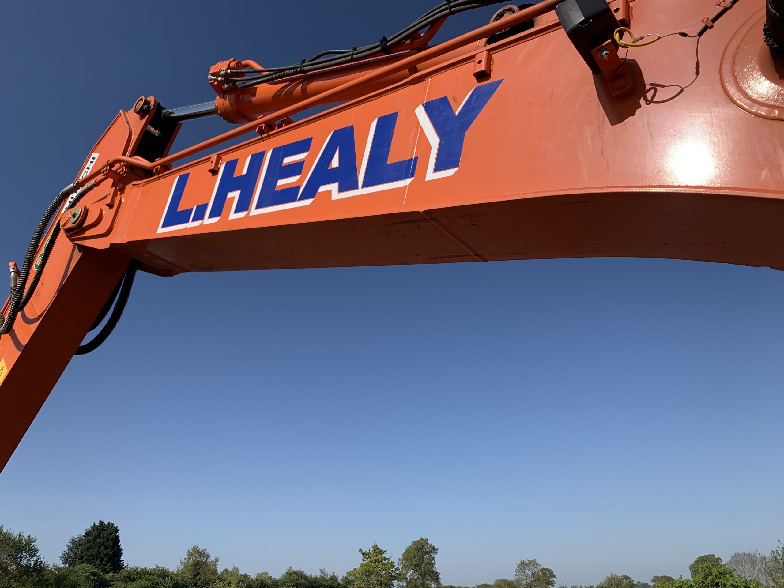 Arm of an L. Healy Ltd. Hitachi Excavator